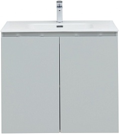 Aquanet Мебель для ванной Алвита New 70 2 дверцы подвесная серая матовая – фотография-2